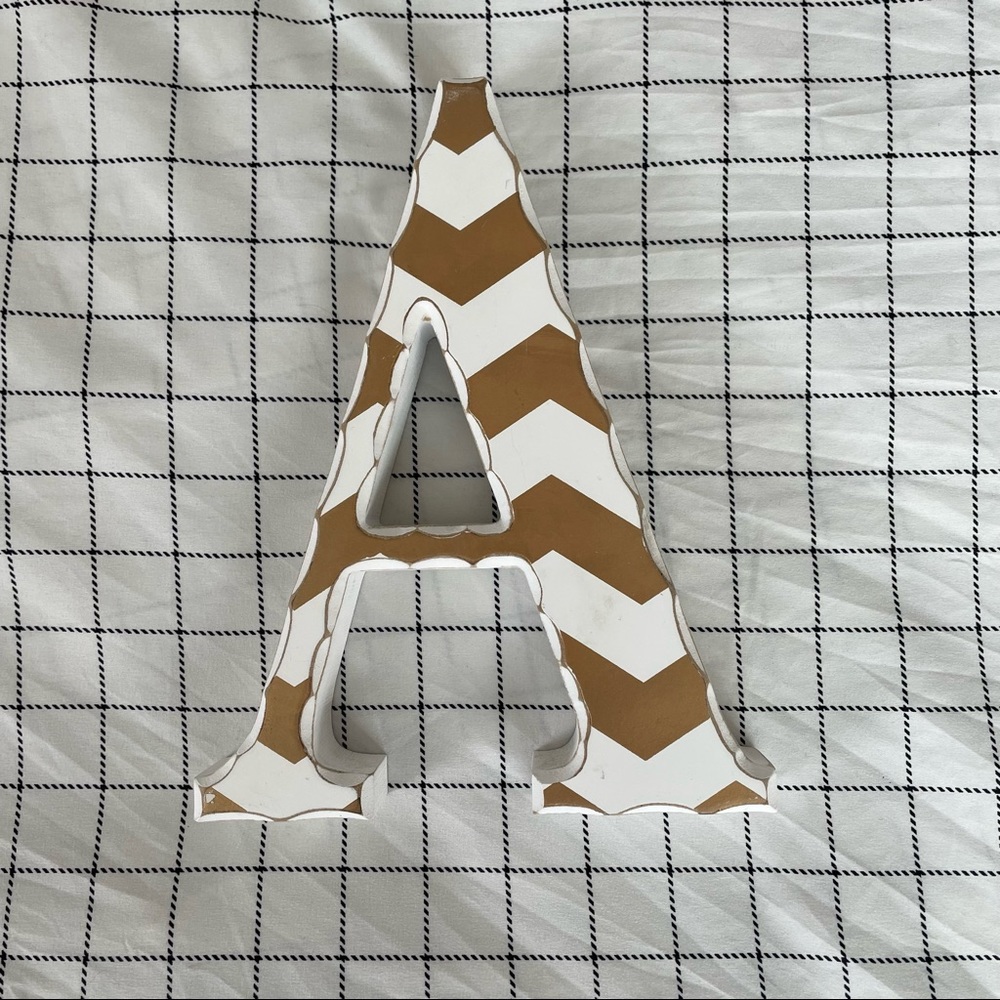 Letter ‘A’ decoration